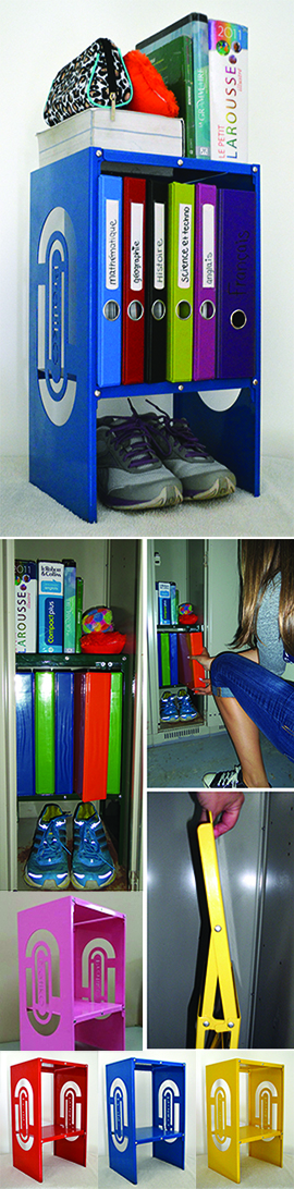 Foldable shelf for standard locker